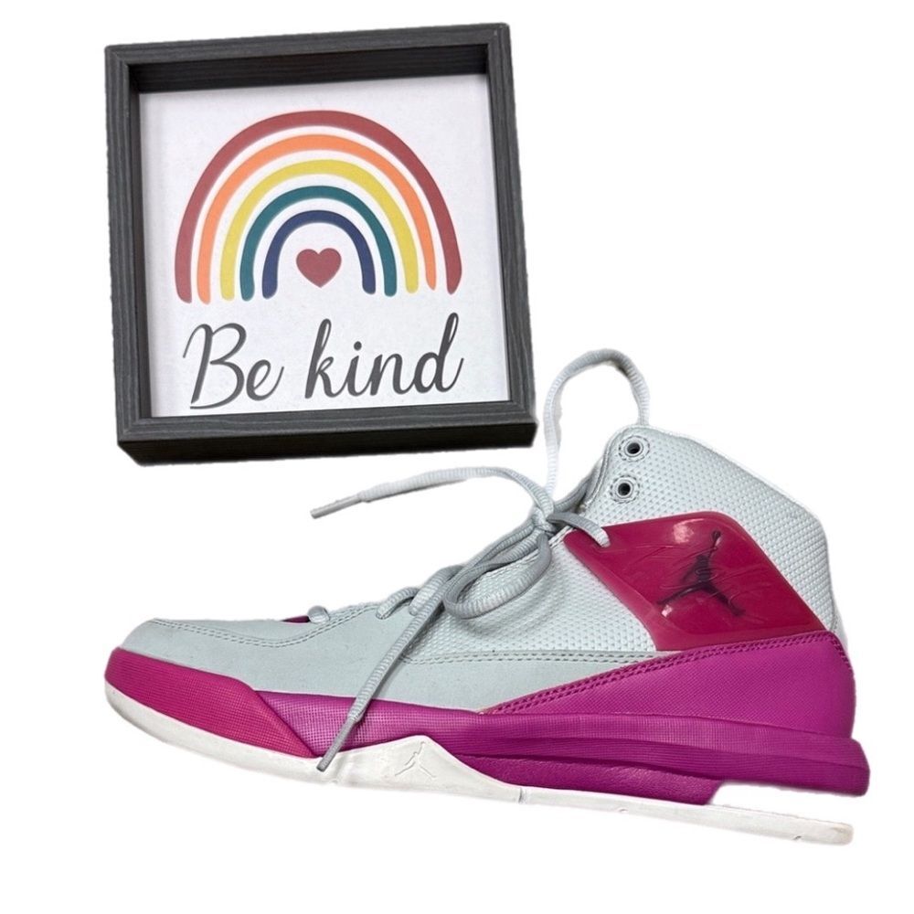 * Jordan Kids Sneakers - Pink and Gray